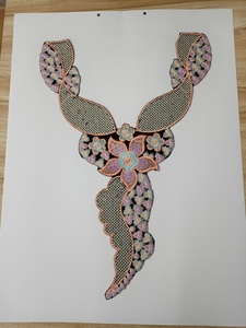 Custom Woven Embroidered <b>Sew</b>-<b>On</b> Neck <b>Patches</b> for Fashion Brands Personalized Embroidered Labels for Garment Home Textiles - Product Image 4