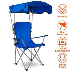 Pieghevole 330lb capacità di carico spiaggia baldacchino sedia portabicchieri protezione solare campeggio prato sedile Picnic per spiaggia di viaggio a bordo piscina - Product Image 4