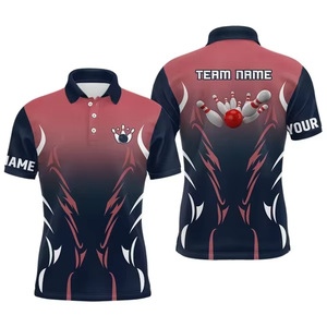 Chemises de golf personnalisées en coton 100% pour hommes, à manches courtes, imprimées par sublimation, uniformes professionnels, 180 grammes, anti-plis, avec poche - Product Image 5