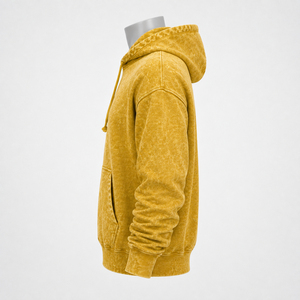 Sweat à capuche pour homme, effet délavé, conçu avec une apparence unique et une construction confortable pour un style de vie urbain. - Product Image 4