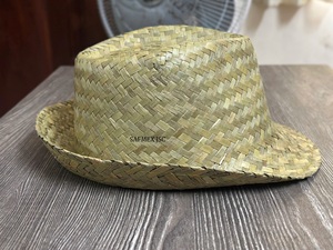 Trilby Straw <b>Hat</b> Seagrass Woven No <b>Band</b> Bulk Supply for Advertising Gift Importer Wholesale Directly from Vietnam Factory - Product Image 4