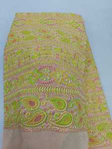 Georgette Multi Colour Sifli Work Fabric 65 GSM 44 Inch Width Sifli Print Embroidery Material for Designer Suits and Ethnic Wear - Product Image 3