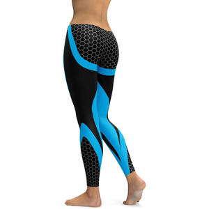Leggings de sport décontractés pour femmes, taille mi-haute, personnalisables, doux, séchage rapide, pour la gym et le fitness, 100% coton, vente en gros - Product Image 2