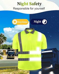 <b>Top</b> Selling High Visibility Two Tone Long Sleeve Work Wear Safety Shirt 100% Polyester Hi Vi <b>Reflective</b> Safety Shirt - Product Image 6