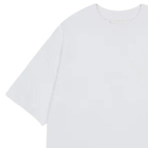 T-shirt Homme Oversize à Manches Courtes Blanc avec Logo Minimaliste sur la Poitrine en Coton Col Rond Décontracté Streetwear Vente en Gros Fournisseur OEM - Product Image 3