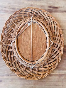 Espejo de ratán para decoración de restaurante, habitación, vestíbulo de resort, espejo de pared bohemio natural, elegante adorno interior tejido a mano de la India. - Product Image 2
