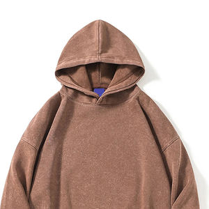 Sudaderas con Capucha de Algodón 100% con Lavado Ácido y Logotipo Personalizado para Hombre, Nueva Temporada 2026, Sudaderas Pesadas con Lavado Ácido para Hombre - Product Image 5