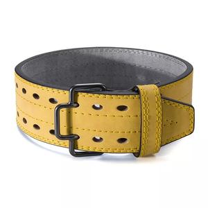 Cinturón de Entrenamiento de Cintura Ajustable de Acero y Cuero con Logotipo Personalizado GAF Professional, Hebilla de Doble Punta para Levantamiento de Pesas y Powerlifting - Product Image 3