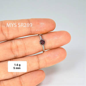 Bulk Wholesale Price Jewelry 925 Sterling <b>Silver</b> <b>Rings</b> <b>Garnet</b> Cut <b>Rings</b> Handmade Faceted <b>Silver</b> Gemstone <b>Rings</b> - Product Image 1