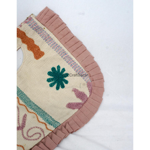 Handmade Vintage Lady Evening Clutch Hand <b>Bag</b> Suzani Embroidery Hand Quilted Kantha Fabric Cotton Lining Exhibition Use - Product Image 6