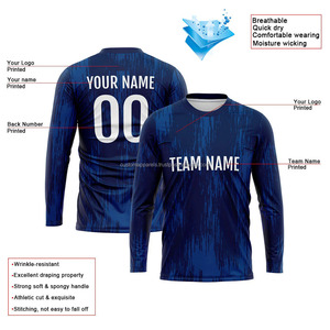 Camisetas de Manga Larga Sublimadas Personalizadas para Rendimiento Deportivo, Ropa Deportiva Transpirable al por Mayor con Logotipo Personalizado - Product Image 3