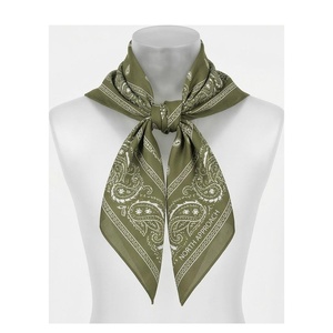 NORTH APPROACH Women's Square Silk Scarf Floral Print Elegant Multi-Functional Fashion Accessory All Seasons - Product Image 1