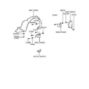 Pièces et accessoires automobiles et camionnettes neuves Elantra Gauche 8682128000 - Product Image 2