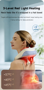 Elektrischer Shiatsu Tragbarer Tiefengewebe-Massagegerät mit Knet- und Klopf-Funktion für Nacken, Schultern und Rücken mit Wärmefunktion - Product Image 6