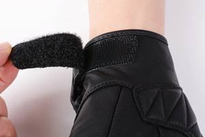 Gants de moto universels en cuir, protection complète des doigts, respirants, compatibles écran tactile, fermeture auto-agrippante - Product Image 2