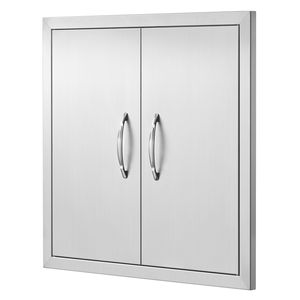 Porta Verticale a Doppia Parete in Acciaio Inox 24W X 24H Pollici, Accessorio per Cucina Esterna, Porta di Accesso BBQ a Incasso - Product Image 3