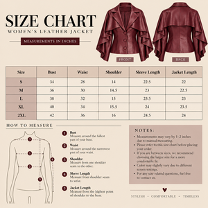 Women Burgundy <b>Leather</b> Ruffle Sleeve Fitted <b>Blazer</b> <b>Jacket</b> Peplum Button Front Fashion Coat - Product Image 4