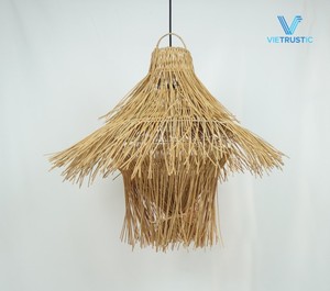 Lámpara Colgante de Techo de Bambú y Ratán Tejida, de Última Tendencia, para Decoración de Cafeterías y Restaurantes - Product Image 2