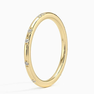 Anillo Delicado de Oro con Piedras Decorativas Espaciadas LR - Product Image 2