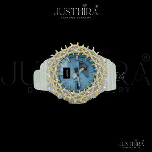 Montre de luxe en moissanite VVS, style hip-hop, avec lunette sertie de diamants, à porter tous les jours au meilleur prix - Product Image 2