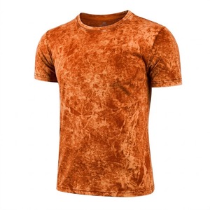 Camiseta de Moda Urbana con Logotipo Personalizado Bordado, Lavado Mineral, Transpirable, de Alta Densidad, Tacto Suave, con Logotipo Desgastado - Product Image 1