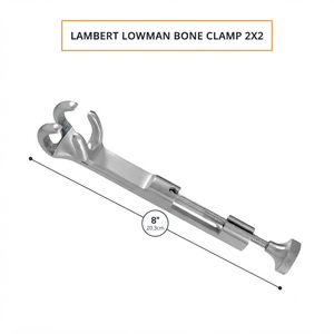 เครื่องมือผ่าตัดแบบใช้มือ Lambert-Lowman Bone Clamp ขนาด 5 นิ้ว ปากจับ 2×2 แฉก กว้าง 1 3/8 นิ้ว ได้รับการรับรองมาตรฐาน CE ระดับ Class I - Product Image 3