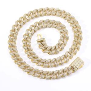 Custom <b>Iced</b> <b>Out</b> Diamond Hip Hop <b>Chain</b> Necklace for Men Cubic Zirconia Cuban Link <b>Chain</b> for Streetwear Fashion Jewelry - Product Image 5