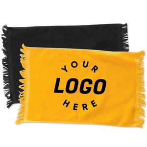 Serviette de sport Rallye en coton 400 GSM 15x15 pouces, carrée unie, couleurs d'équipe, mascotte, football, baseball, basketball, bleu roi, rouge - Product Image 1