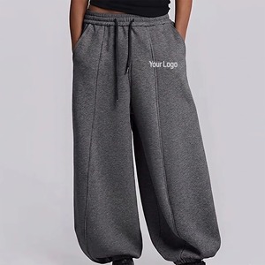 Pantalon de survêtement cargo léger pour homme, 100 % coton, respirant, taille mi-haute, avec cordon de serrage, coupe large, sans revers, couleur personnalisable en machine - Product Image 4
