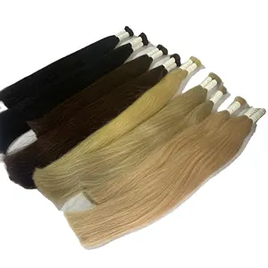 Top Quality Russian Slavic Human Hair Price Human Virgin Remy Blonde Color Vietnamese Human Hair Extensions Premium Quality