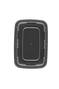 Rectangular Plastic Food <b>Container</b> With Lid Single Compartment Disposable <b>Takeaway</b> Box Minimalist Design 24oz - Product Image 4