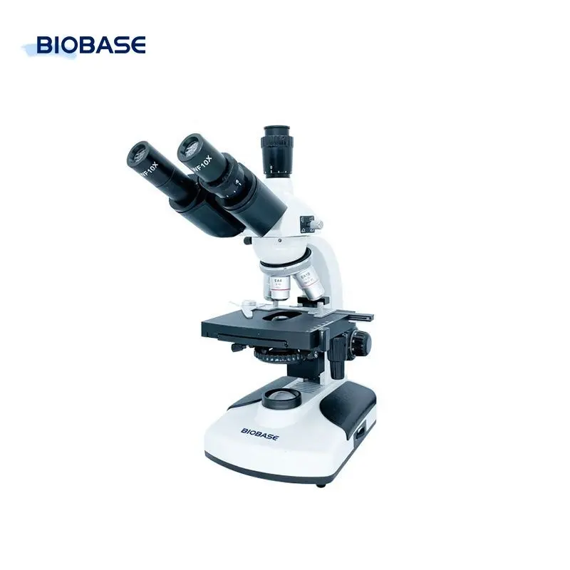 Microscópio biológico de laboratório biobase, microscópio biológico trinocular, universidade usada com câmera CMOS de 3/5M para laboratório