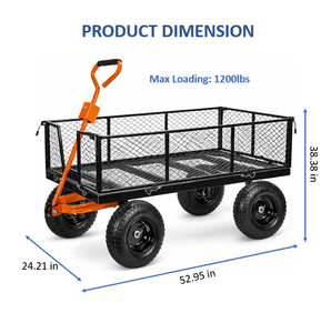 OEM ODM Heavy Duty Metal Five-Tier Utility Wagon with Dumping Function and Easy Assembly for Outdoor Use GARPYC000 - Product Image 4