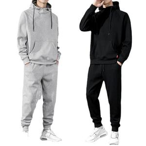 Conjunto Deportivo de Primera Calidad, Personalizado, de Algodón, para Hombre, Talla Grande, Sudadera con Capucha, Pantalones Deportivos, Ropa Deportiva - Product Image 1