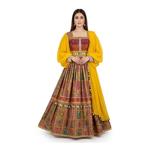 Vestido de Novia Afgano Kuchi Hecho a Mano con el Mejor Material, Vestido Afgano Kuchi de Algodón de Verano para Mujer de Alta Calidad - Product Image 1