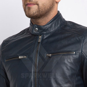 Veste d'hiver en cuir véritable pour homme, vêtement d'extérieur durable, séchage rapide, respirant, écologique, pour la mode, le streetwear, les voyages et les activités de plein air - Product Image 6