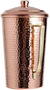 Ensemble de carafes en cuivre pour un service festif sophistiqué, ensemble de service en métal avec verres, durable et réutilisable pour servir l'eau lors des repas. - Product Image 5