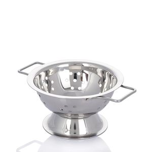 Wholesale Compact Stainless Steel <b>Colander</b> with Handle for Draining Fruits Vegetables Pasta Silver Finish Food Grade <b>Colander</b> - Product Image 2