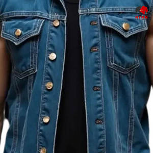 Gilet en jean personnalisé Ryan Pro Gear pour hommes, tissu confortable et respirant avec logo personnalisé - Product Image 5