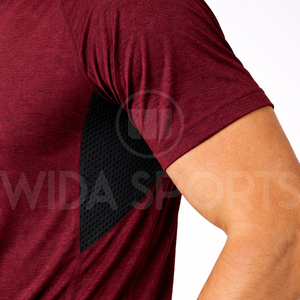 T-shirt de sport pour homme à séchage rapide, respirant, en maille, coupe ajustée, écologique, en tissu peigné 300 grammes, haut d'entraînement personnalisé - Product Image 3