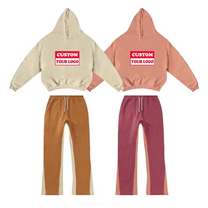 Men Custom Y2K Tracksuit Printed Hoodie Wide Leg Sweatpants Streetwear Outfit <b>Hip</b> Hop Loose Fit Clothing - Product Image 4