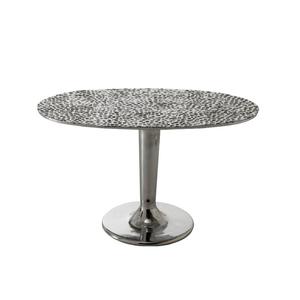 Mesa de centro móvil pequeña, retro, de aluminio, simple, portátil, de lujo, moderna, para sala de estar, mesa auxiliar para cama - Product Image 5