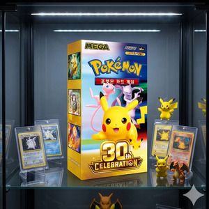การ์ดโปเกมอนเวอร์ชั่นเกาหลีแท้ ฉลองครบรอบ 30 ปี แพ็คซีลหายาก ฟอยล์ TCG การ์ดสะสม ของเล่นสะสม ขายส่ง - Product Image 4