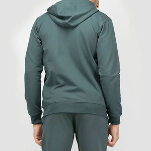 Sudadera con capucha de alto rendimiento, ligera y premium, con cierre de cremallera, tejido personalizado de algodón y forro polar, sudadera estampada para hombre, MOQ bajo, fábrica de sudaderas con capucha. - Product Image 2