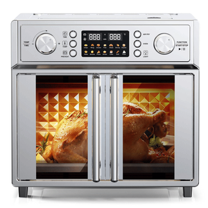 Forno Multifunzione a Doppia Porta Francese da 26QT, Grande Capacità, 1700W, Forno per Pizza, Macchina per il Pane, 14 Menu Preimpostati, 7 in 1 - Product Image 1