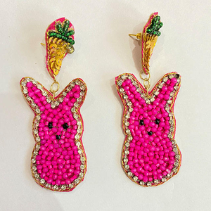 Pendientes de Cuentas con Diseño Bordado para Bodas, Fiestas y Compromisos, Regalo Perfecto por MD HANDICRAFTS - Product Image 6