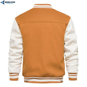 Cotton Fleece Varsity Jacket Custom Printed Logo Casual Letterman Jacket Bulk - Product Image 2