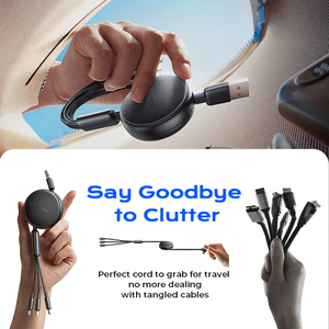 Lisen OEM/ODM 3 trong 1 sạc cáp có thể thu vào xe sạc với Loại C/L/Micro cổng <span class=keywords><strong>USB</strong></span> cho iPhone 16 iPad Samsung S25 - Product Image 2