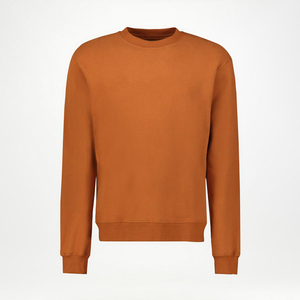 เสื้อสเวตเชิ้ตคอกลมสีส้มสำหรับผู้ชาย ทรงปกติ ผ้าถักขนแกะ อุ่นสบาย เหมาะสำหรับใส่ในฤดูหนาว - Product Image 3