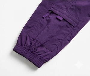 Pantalones de chándal de nailon de marca privada, pantalones cargo oversize tipo paracaídas, ligeros, cortavientos, estilo urbano, fabricante OEM ODM - Product Image 5